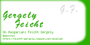 gergely feicht business card